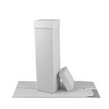 White High Wall Box (4"x4"x15") Base Only